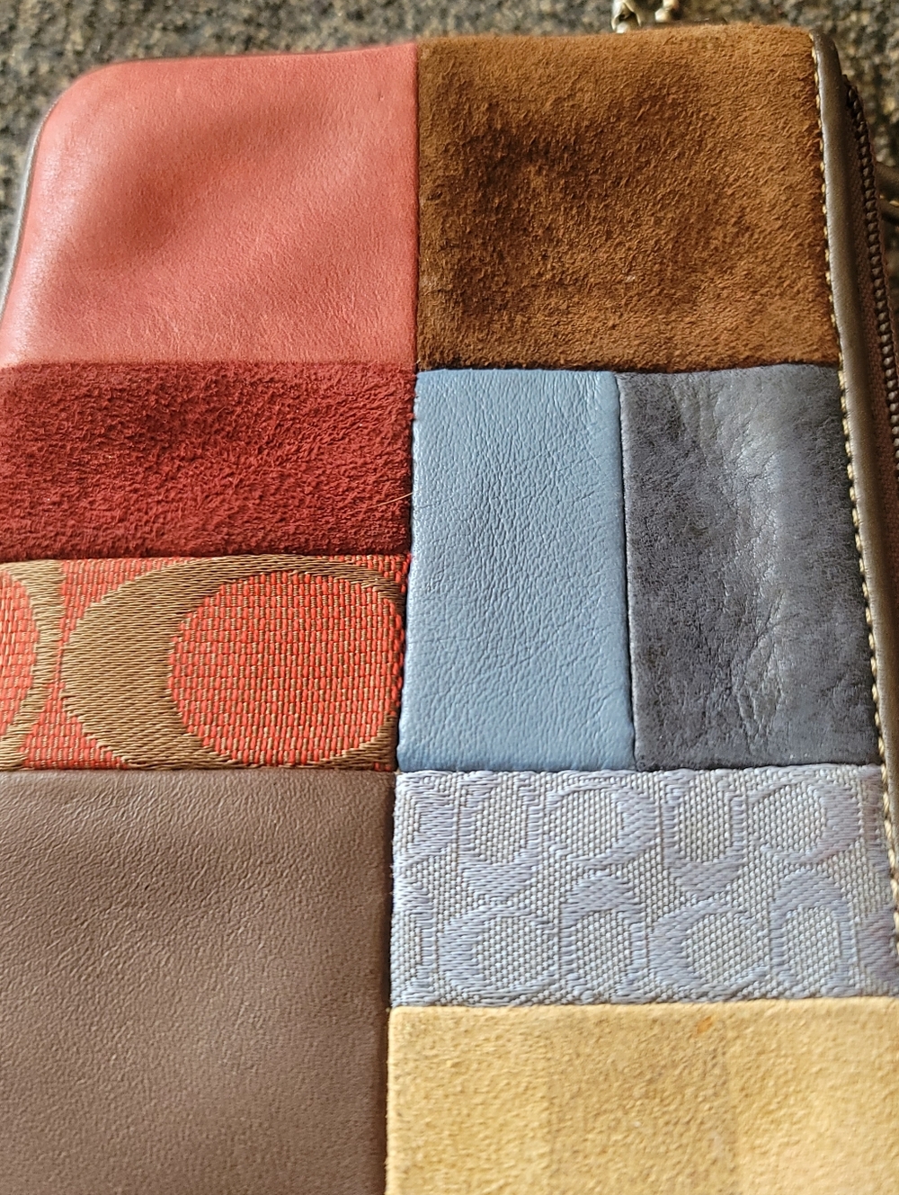 Coach Vintage Holiday Patchwork Wristlet - Picture 5 of 10